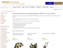 Tablet Screenshot of animal-ornaments.co.uk